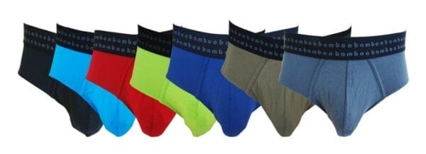 This is a photograph of Bamboo Clothing, Men's Bamboo Briefs, in a variety of colours, available from Bamboo Creations Victoria