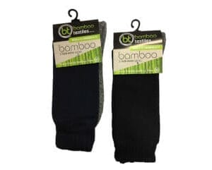 2 pack of 3 Yarn Bamboo Work Socks in Black or Navy available from Bamboo Creations Victoria
