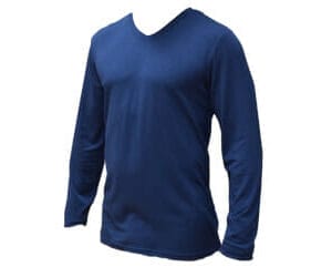 This is a photograph of Bamboo Clothing, a Long Sleeve V-Neck T-shirt available from Bamboo Creations Victoria